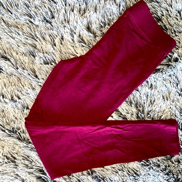 Burgundy leggings - Picture 1 of 2